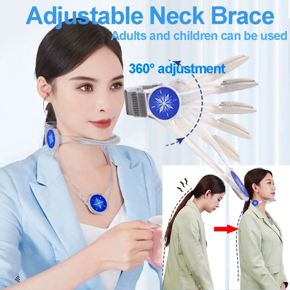 Premium Inflatable Neck Traction Device & Cervical Stretcher for Pain Relief & Posture Support
