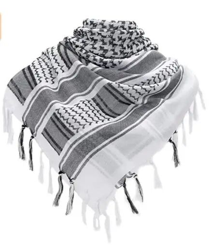 Tactical Shemagh Scarf – Premium Desert Keffiyeh Head & Neck Wrap for Outdoor, Military & HuntingTactical Shemagh Scarf