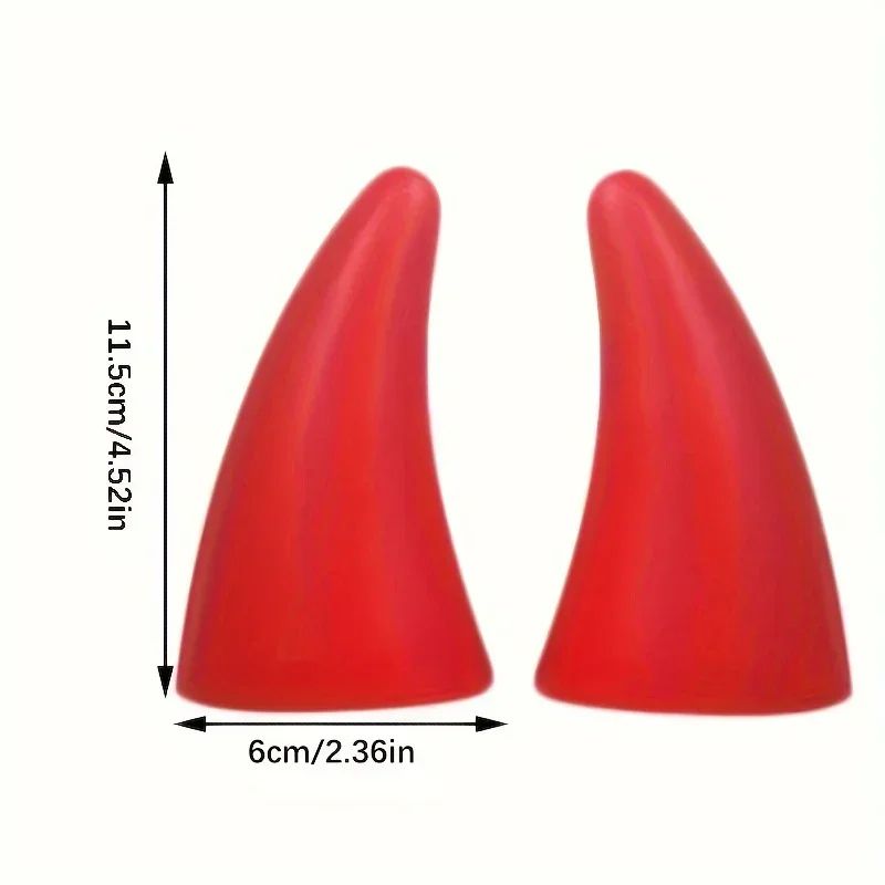 Devil Horn Car Roof Decoration Set (1 Pair) – 3D Roof Accent for Bold Vehicle Style