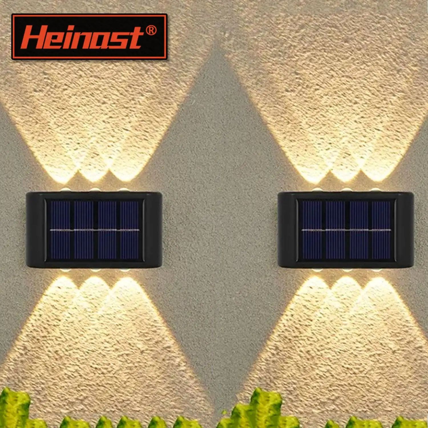 Solar Up and Down Wall Lights Outdoor Waterproof LED Wall Lamp Set (1–6 Pack)