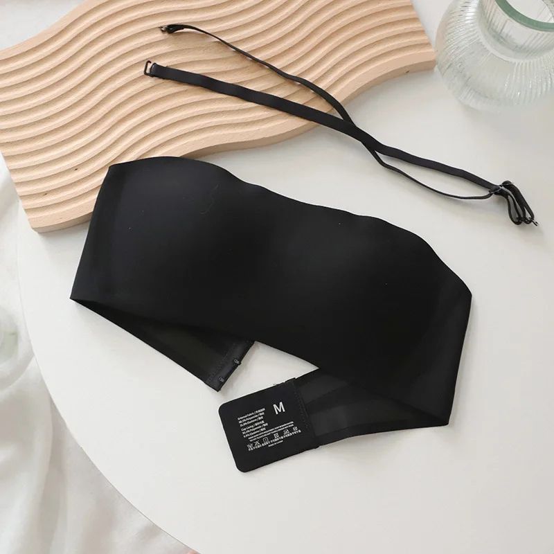 Seamless Anti-Slip Strapless Push Up Bra – Wireless Invisible Tube Top Bralette
