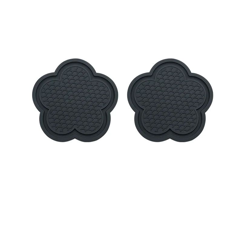 BloomGuard Flower Silicone Car Cup Holder Coasters (2-Pack)