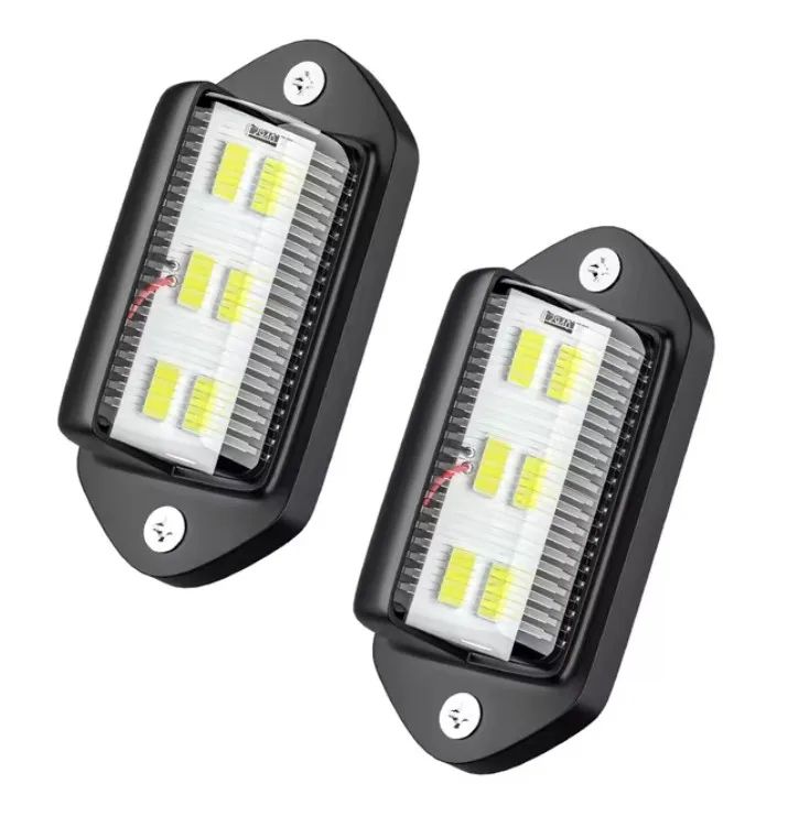 High-Intensity Waterproof LED License Plate Light Kit for Truck & Trailer