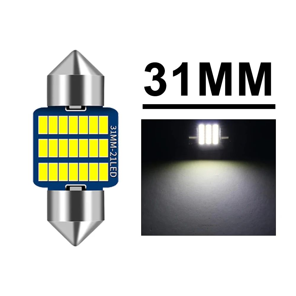 Premium Canbus LED Festoon Bulbs 12V – Ultra-Bright C5W Interior & License Plate Light Upgrade