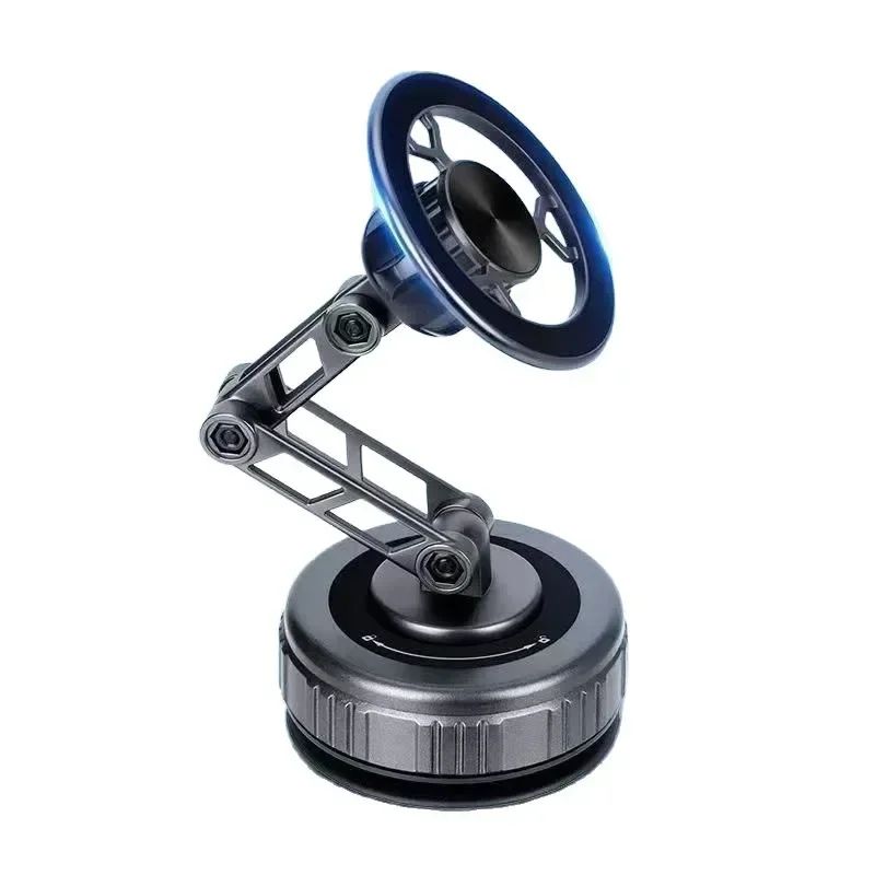FlexGrip 360 Magnetic Car Phone Holder with Vacuum Suction & Foldable Arm