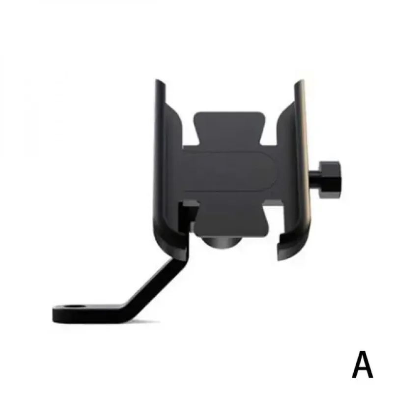 Rearview Mirror Aluminum Phone Holder, 360 Rotating Secure Motorcycle Mount
