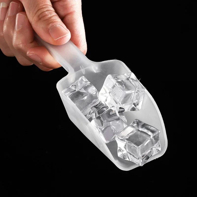 Clear Mini Plastic Ice Scoop for Candy, Ice and Dry Goods