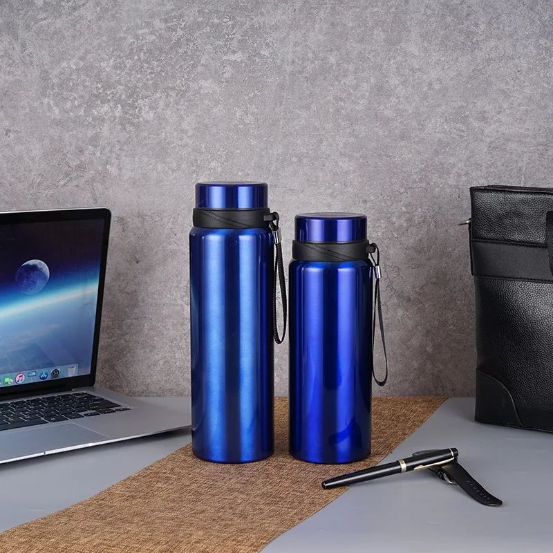 800-1000ML Stainless Steel Thermal Water Bottle - Vacuum Insulated Large Capacity Thermos