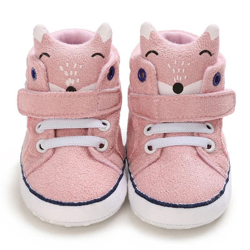 Soft Sole Baby First Walker Shoes - Cute Infant Canvas Sneakers for Boys & Girls
