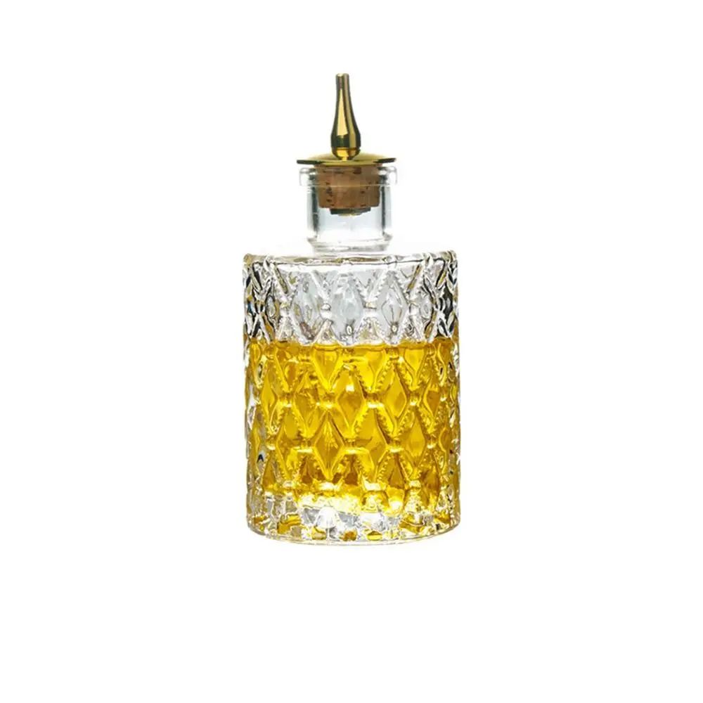 Vintage Japanese Glass Bitters Bottle Dispenser for Cocktails & Home Bar