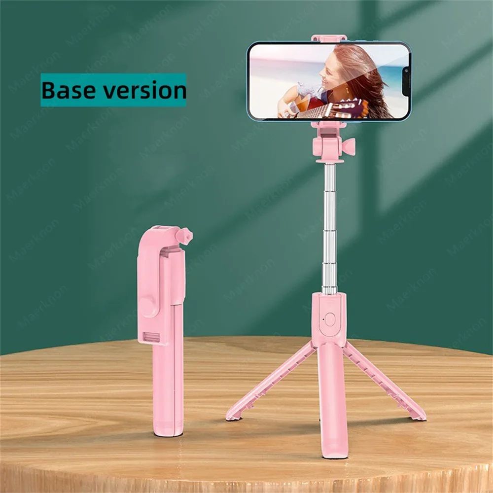 All-in-One Bluetooth Selfie Stick Tripod with Wireless Remote for iPhone & Android
