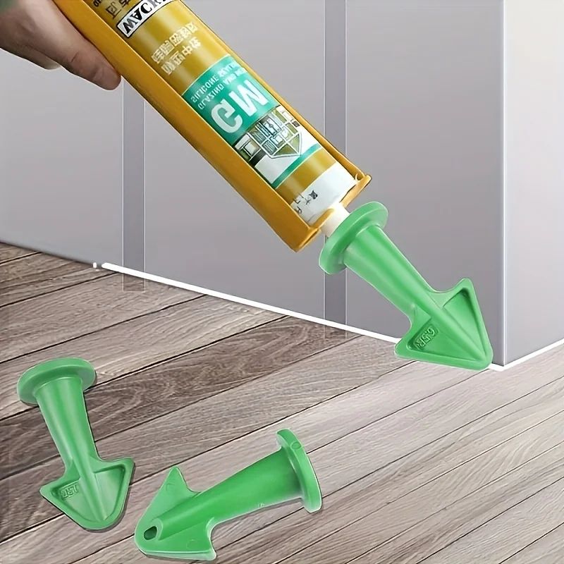 3-Piece Caulk Finishing Tool Kit with Precision Nozzle Applicators