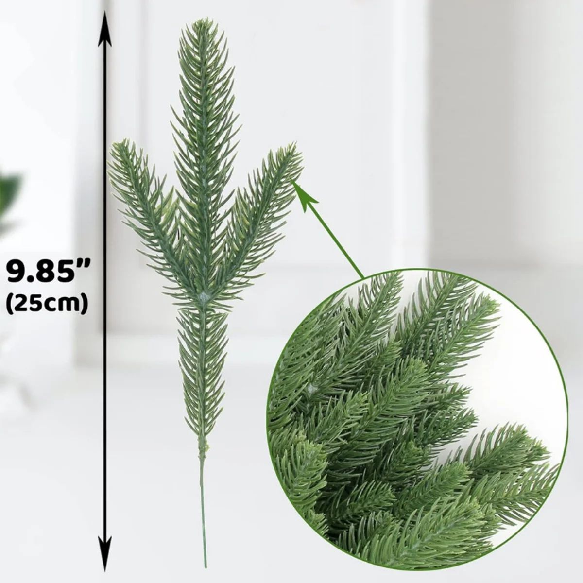 Premium Artificial Pine Branches Set - Realistic Fake Pine Stems for Christmas Greenery Decor & DIY Garland Supplies