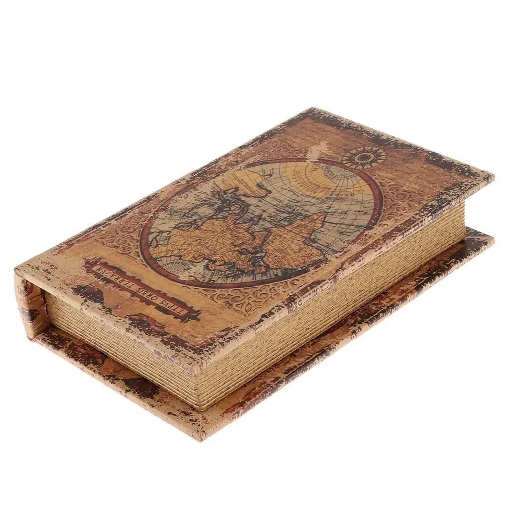 Vintage Faux Book Box Decorative Book Box for Jewelry and Key Storage