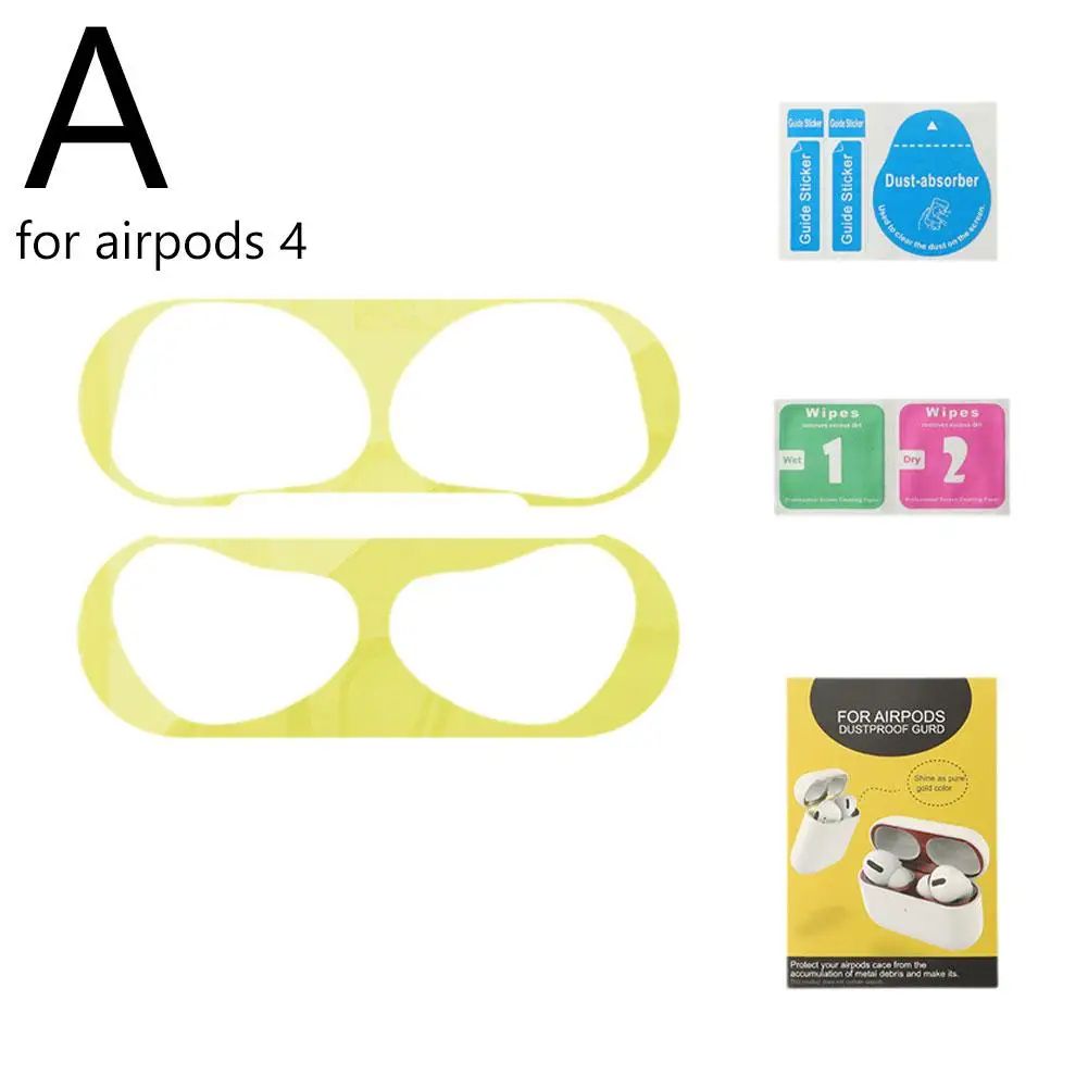 AirPods 4 Dust Cover Metal Sticker Protector – Sleek Anti-Dust Shield for Long-Lasting Earbuds