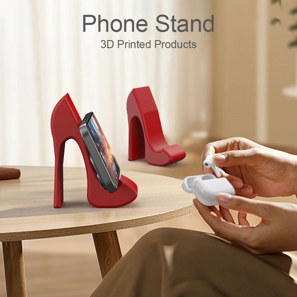 Chic High Heel Phone Stand – Stylish Desk Phone Holder for Home & Office
