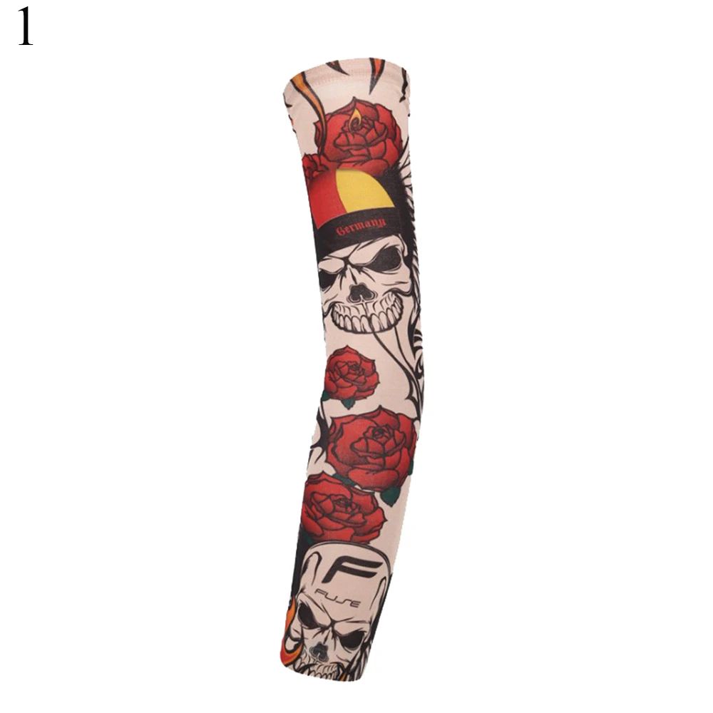 Floral Tattoo UV Protection Arm Sleeves for Cooling & Outdoor Comfort