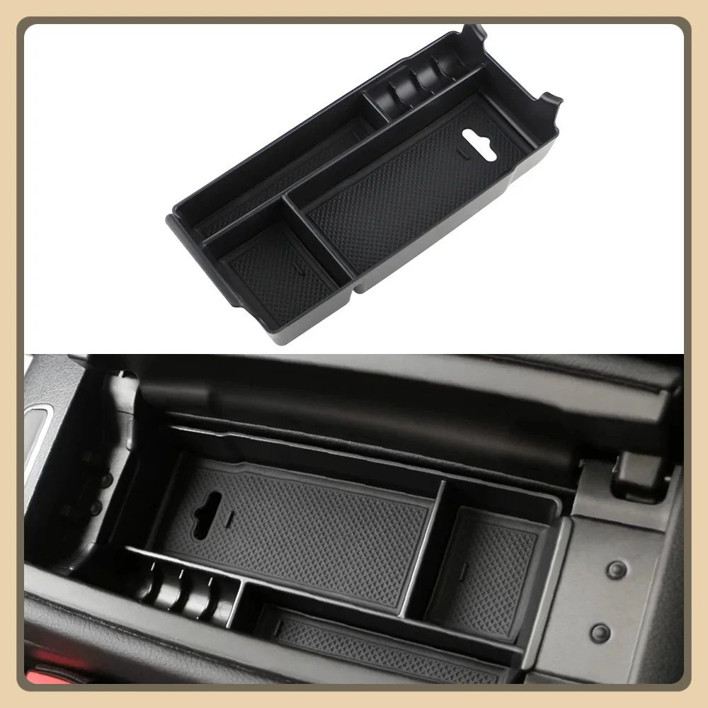 Mercedes-Benz Center Console Organizer Tray for GLB, GLA, CLA & A-Class – Hidden Armrest Storage Box Insert