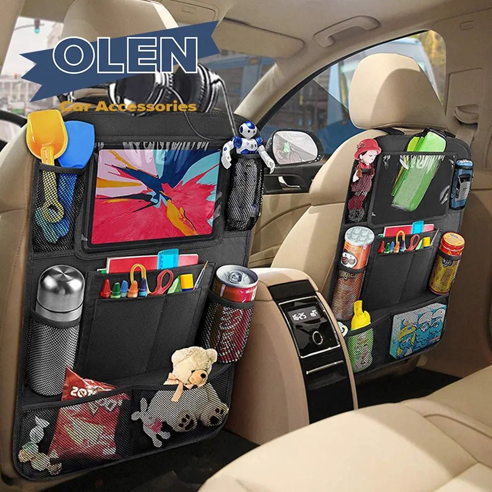 Car Back Seat Organizer with Tablet Holder for Car and Car Seat Protector