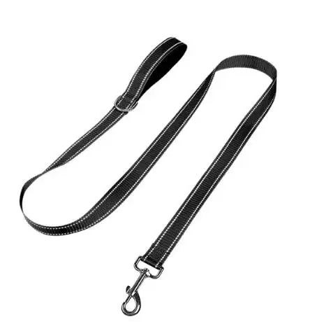 Reflective Dog Leash with Adjustable Nylon Lead for Safe Night Walks