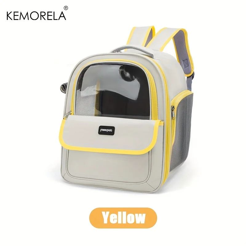 Large Capacity Breathable Pet Carrier Backpack for Cats and Dogs