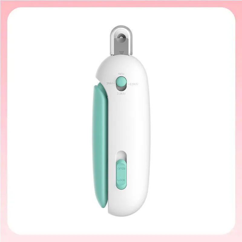 SafeTrim Pro Pet Nail Clippers for Cats & Dogs with Adjustable Safety Guard and Nail File