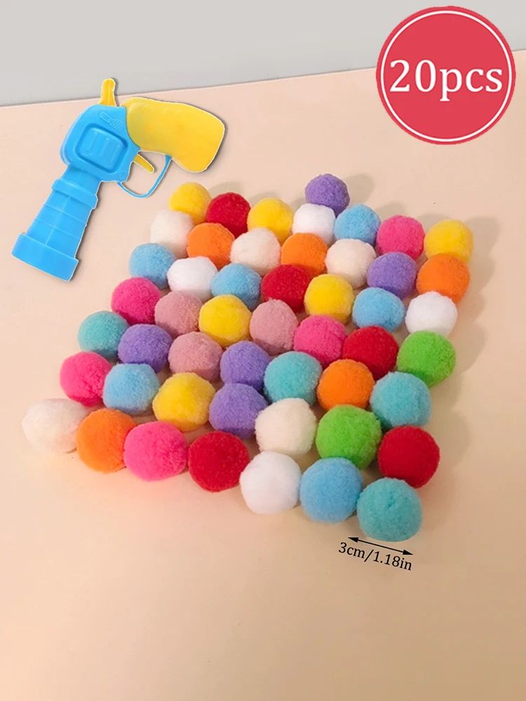 PouncePop Interactive Cat Toy and Cat Ball Launcher with Soft Plush Balls