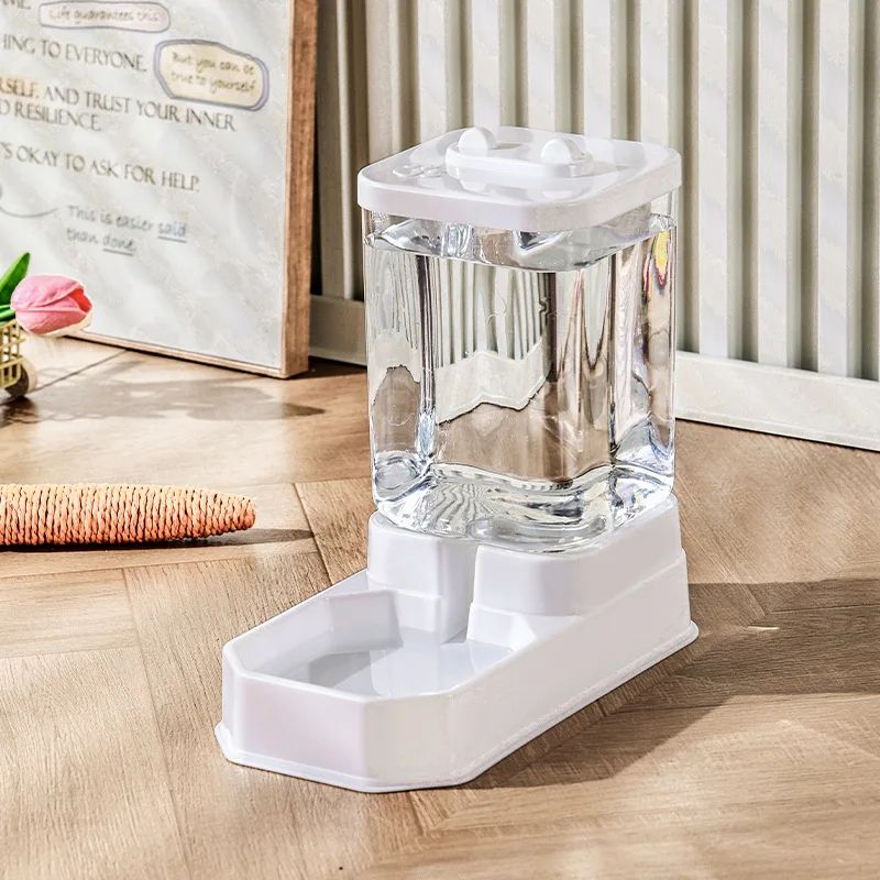 4L Gravity Pet Feeder & Water Dispenser Set – Automatic Cat Feeder, Gravity Pet Food Dispenser & Pet Water Dispenser Com