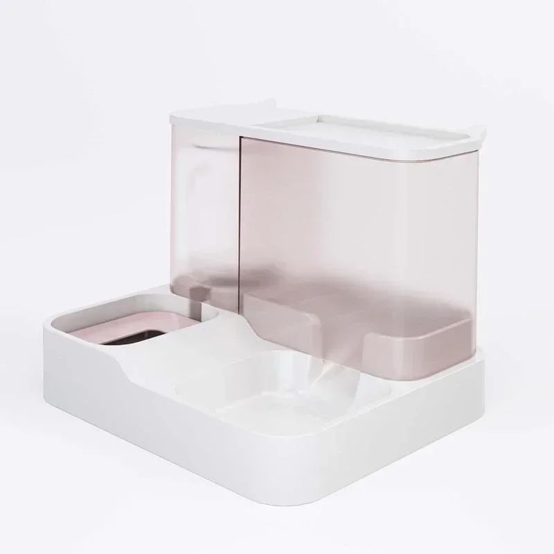 2-in-1 Automatic Pet Feeder & Water Dispenser Bowl – 2.2L Large Capacity Feeding Station for Dogs & Cats