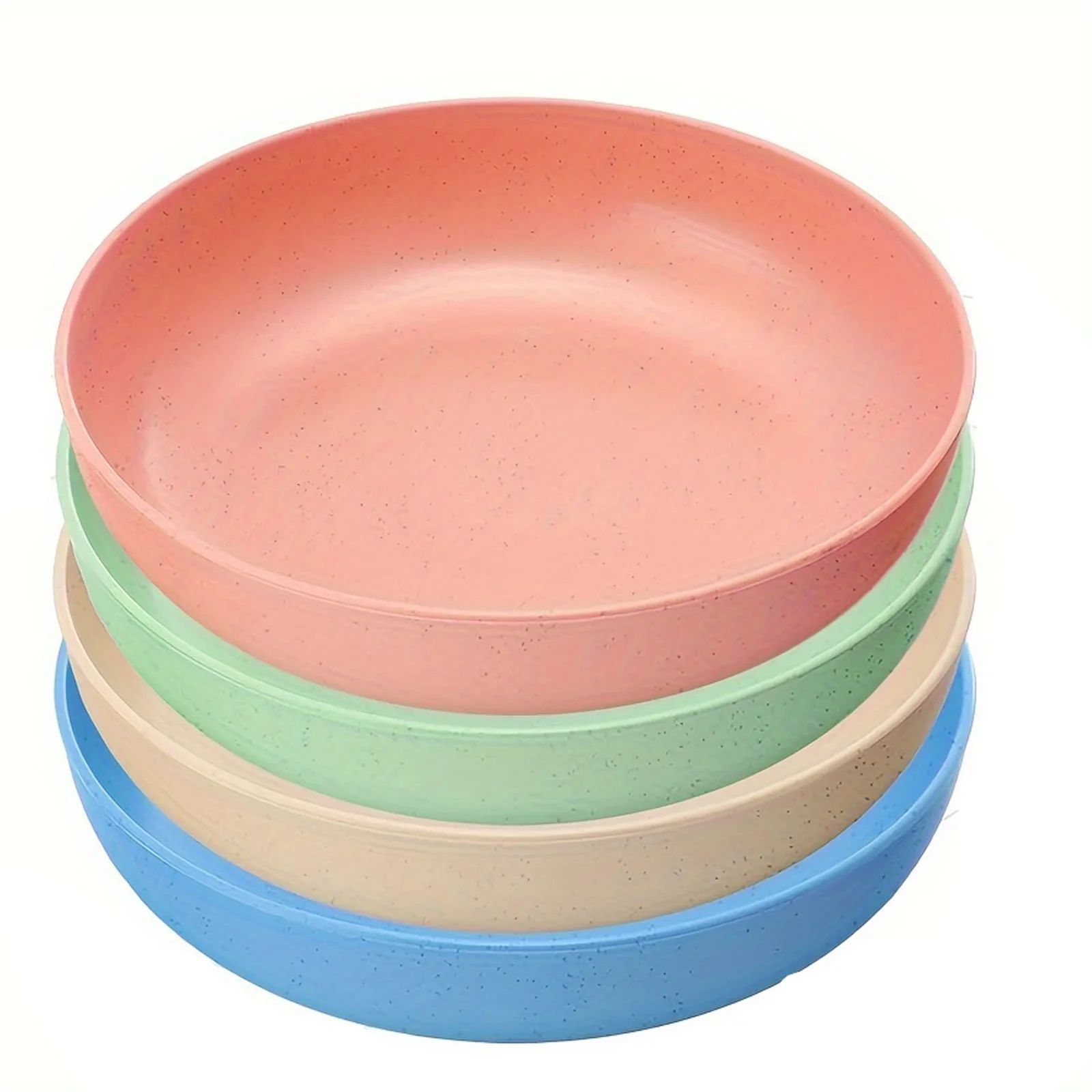 WhiskerEase 4-Piece Whisker Friendly Cat Bowls Set – Shallow Cat Food Bowls with Non-Slip Base for C