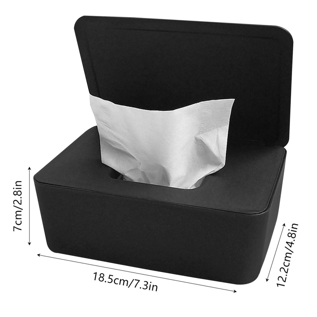 Portable Wet Wipes Dispenser Box with Lid – Dustproof Wet Wipes Dispenser for Car, Home & Office