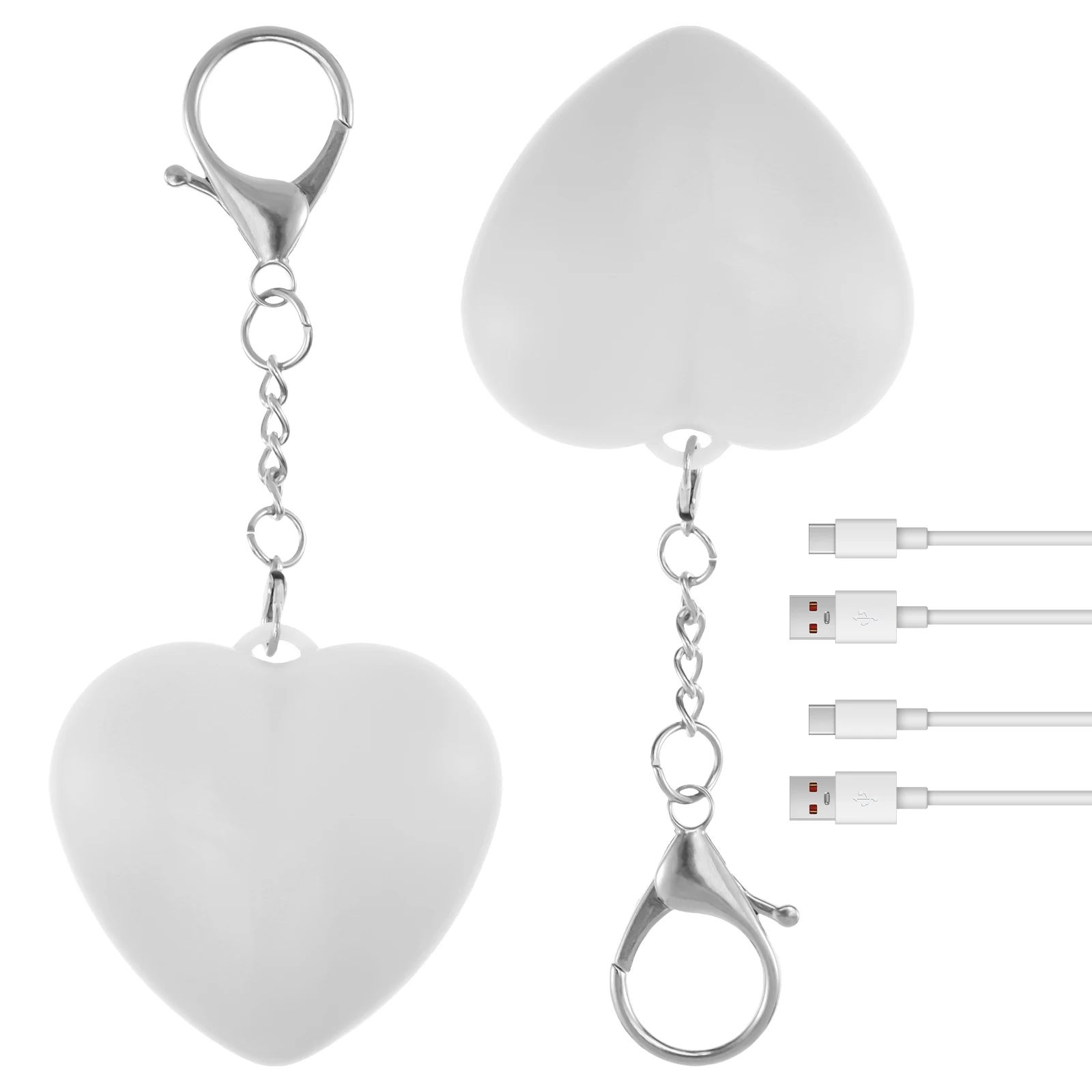 2 Pack LED Purse Light Automatic Sensor Handbag Light Heart Shape Purse Lamp