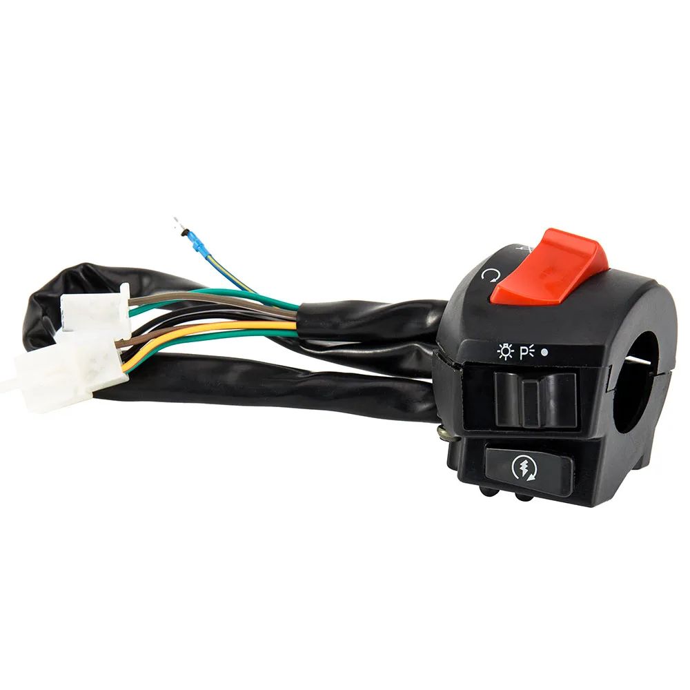 Universal Motorcycle Handlebar Switch 7/8 Inch Waterproof Motorcycle Control Switch for Horn Headlight and Turn Signals