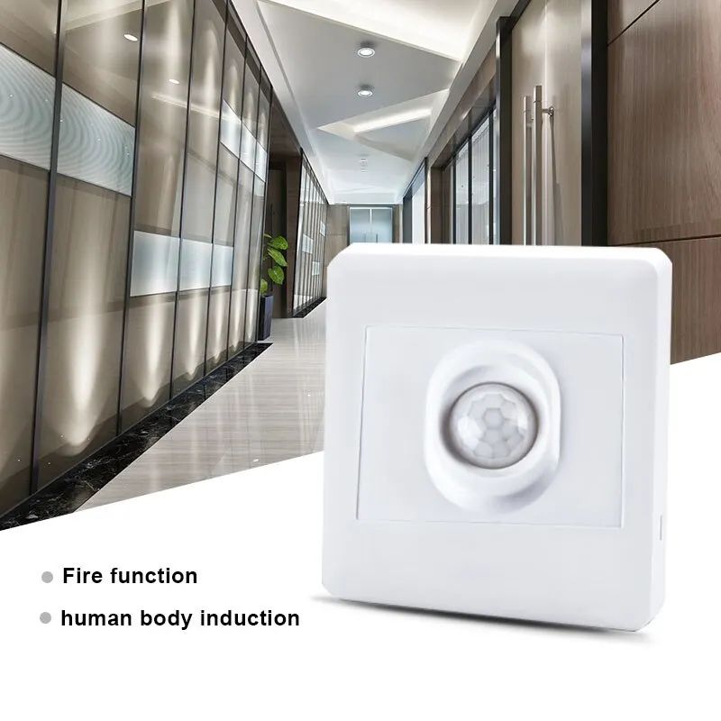 86 Type PIR Motion Sensor Switch Recessed Wall Infrared Motion Sensor Light Controller 110V 220V