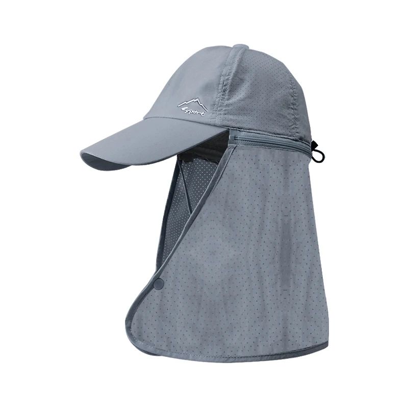 Quick Dry Sun Protection Hat with Neck Shawl for Men and Women Outdoor Fishing Cap