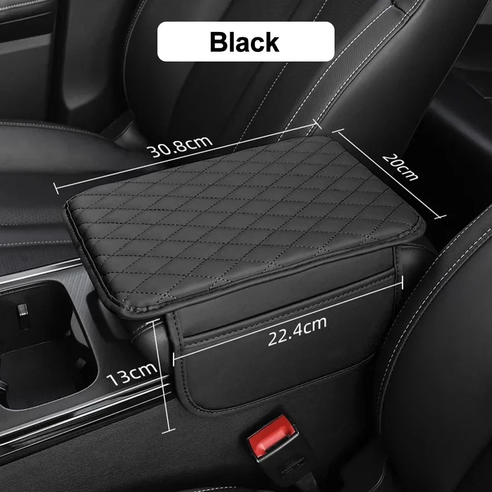 Universal Car Armrest Extender Cushion with Center Console Organizer Side Storage Pocket