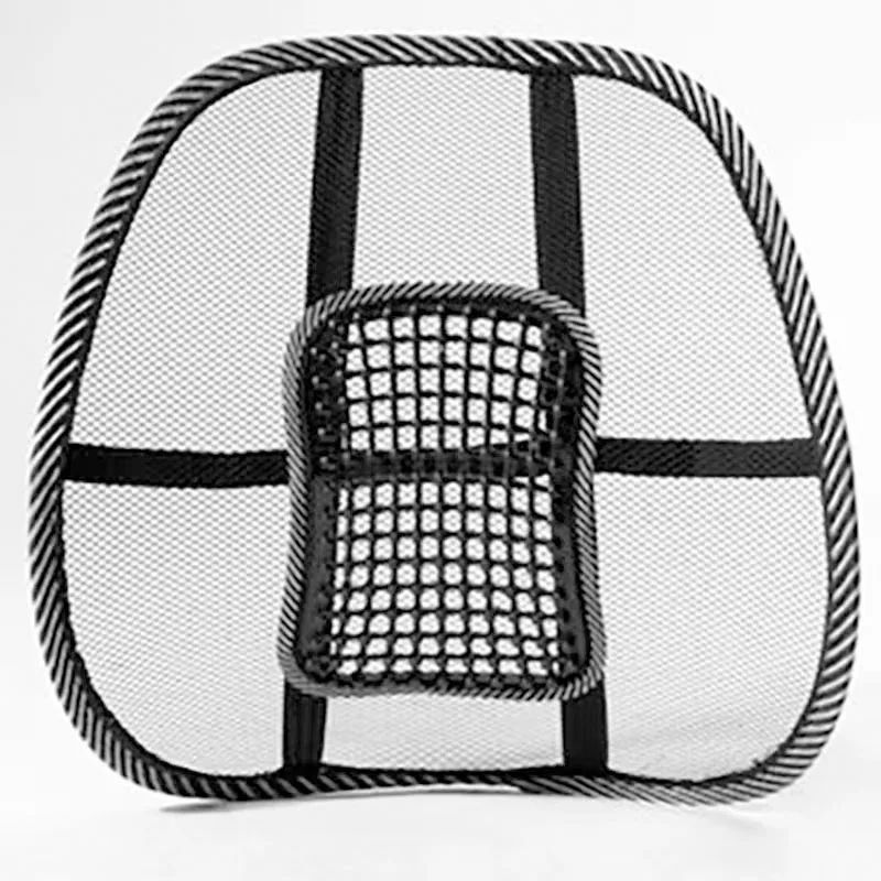 Breathable Car Lumbar Support Mesh Backrest Cushion for Comfortable Driving Seat Back Support