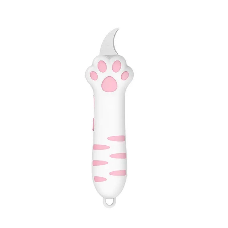 Cute Cat Claw Mini Utility Knife Portable Box Cutter for Crafts, Packages and Everyday Use