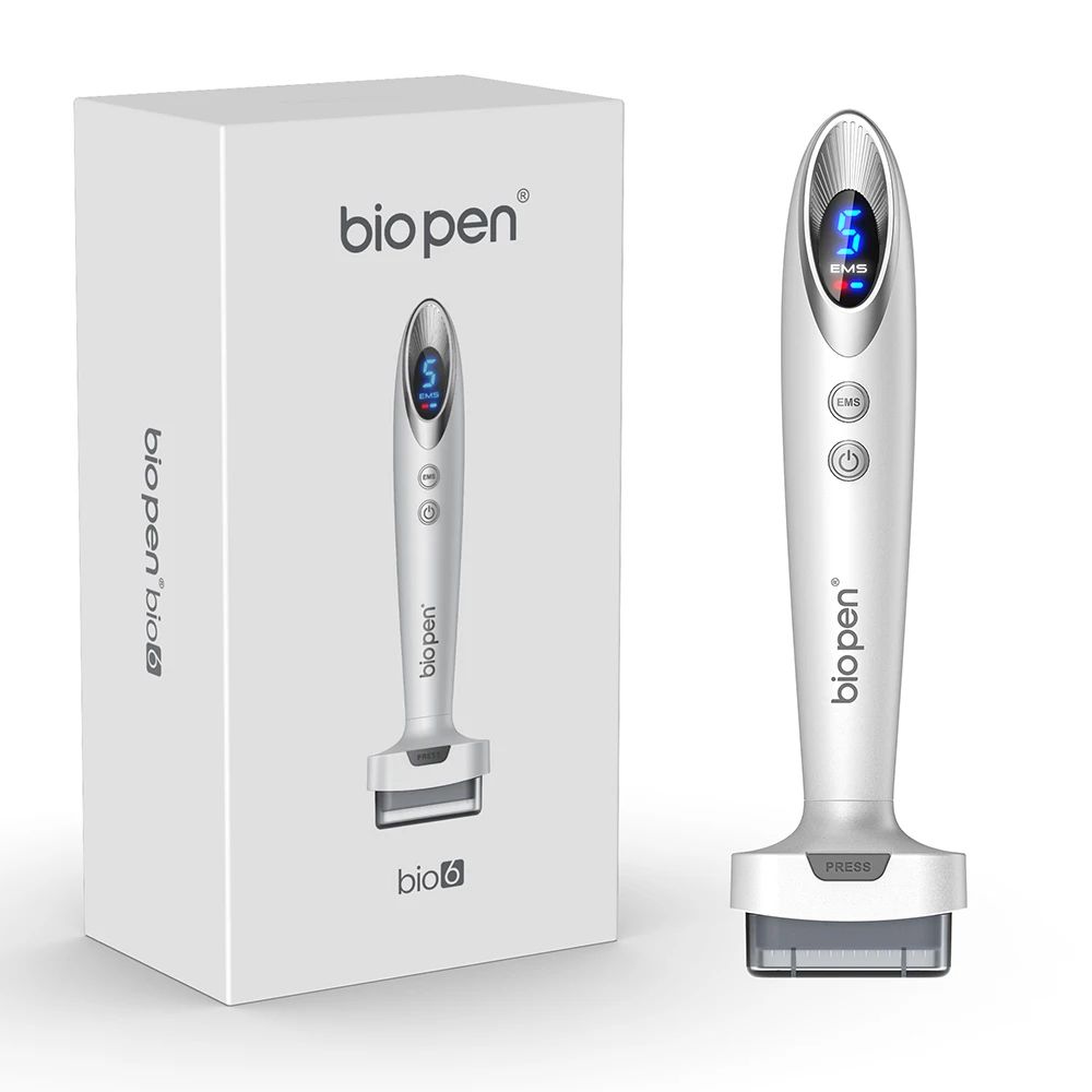 Bio6 Electric Derma Stamp with 120 Pin Microneedling for Skin and Scalp Care