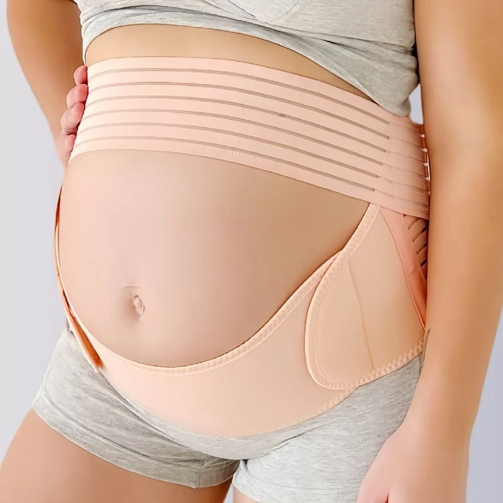 ComfortLift Maternity Belly Band Adjustable Pregnancy Support Belt with Back and Abdomen Support