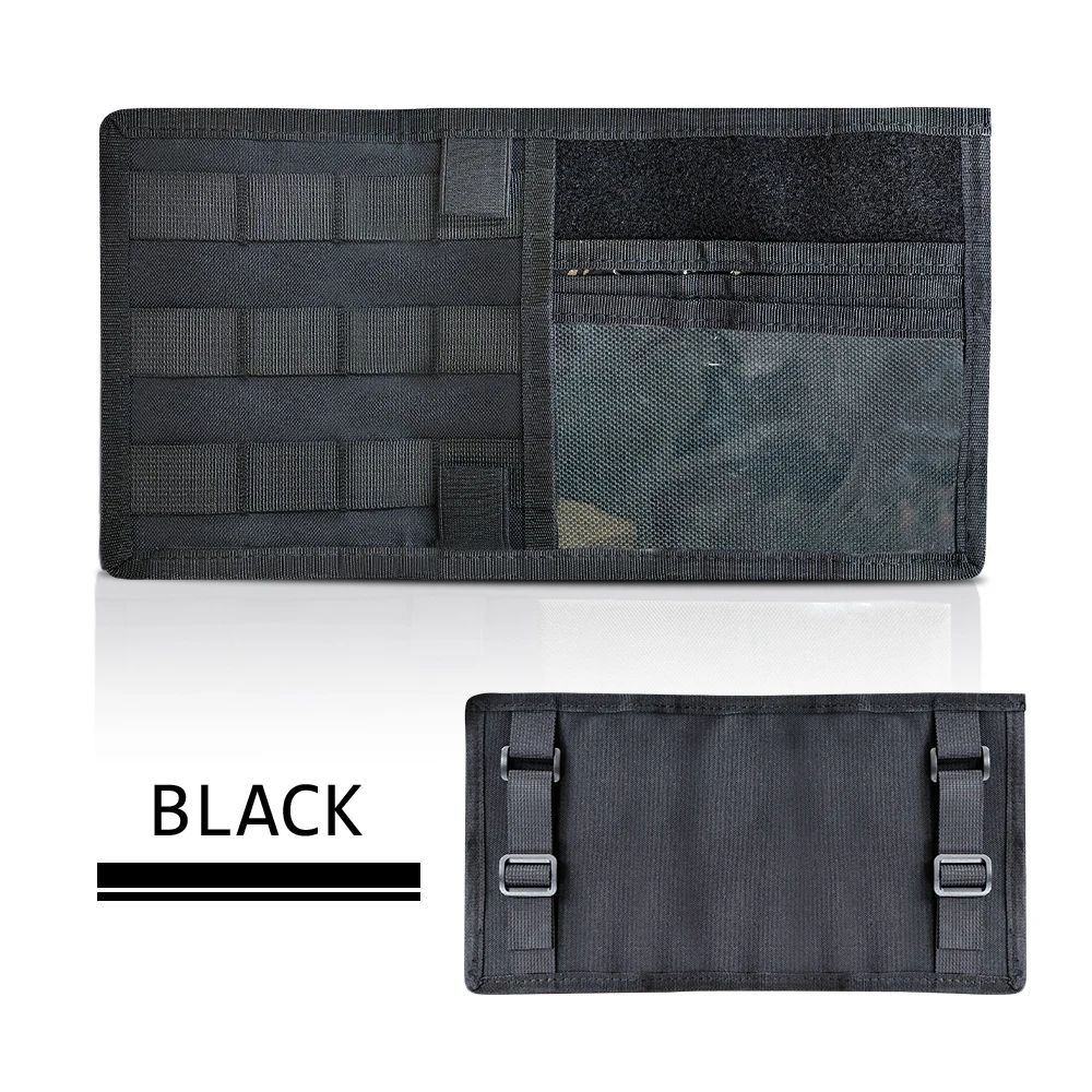 Tactical MOLLE Car Visor Organizer with Universal Sun Visor Storage Pouch
