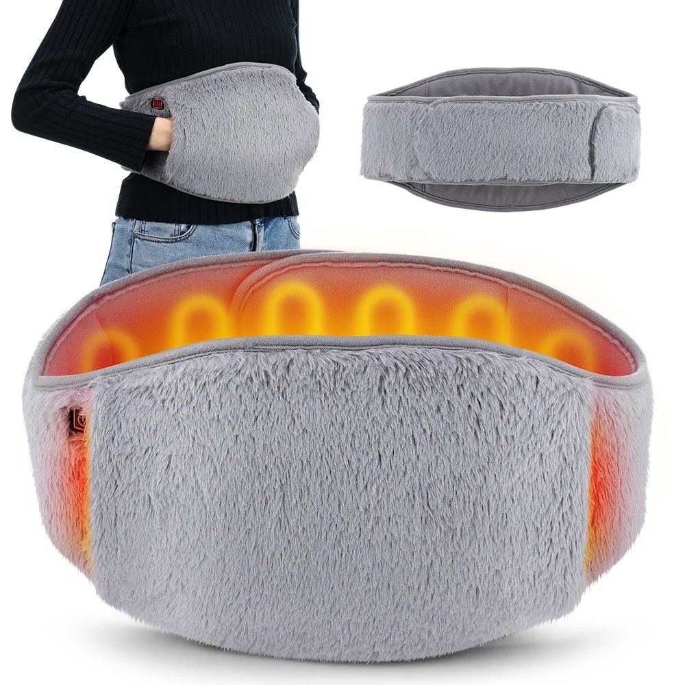 CozyCore Heated Waist Belt USB Heating Pad with 3 Heat Levels for Abdomen and Lower Back