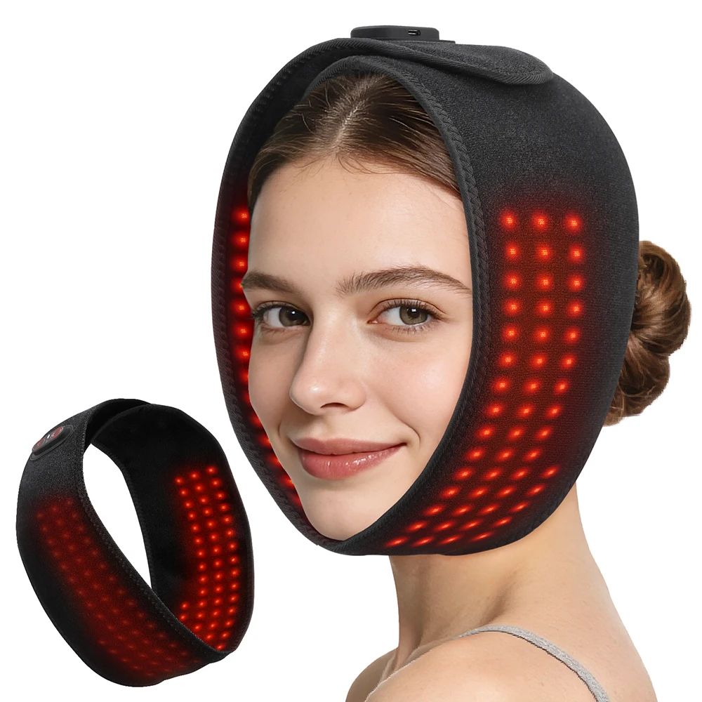 LumiGlow LED Face Mask Wireless Red Light Therapy Mask 660nm Rechargeable Skin Care Device