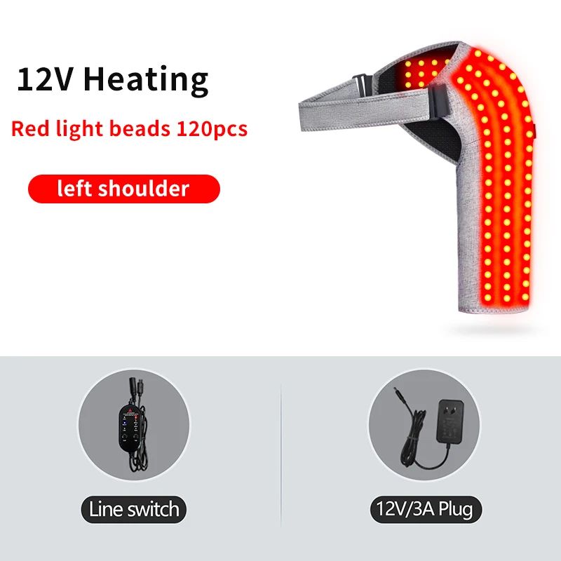 ThermaShoulder Pro Heated Shoulder Wrap with Red Light Therapy and Vibration Massage