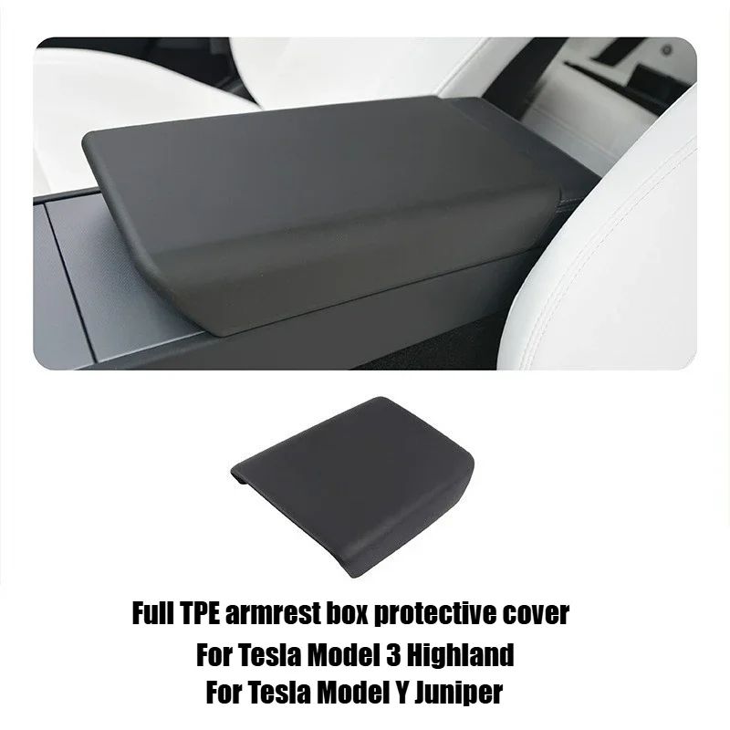 Tesla Model 3 Highland and Model Y Juniper Center Console Armrest Cover Car Armrest Cushion Pad