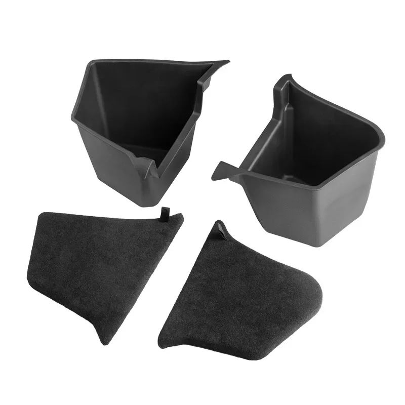 Tesla Model Y Juniper Rear Trunk Storage Box with Cover Left and Right Cargo Organizer