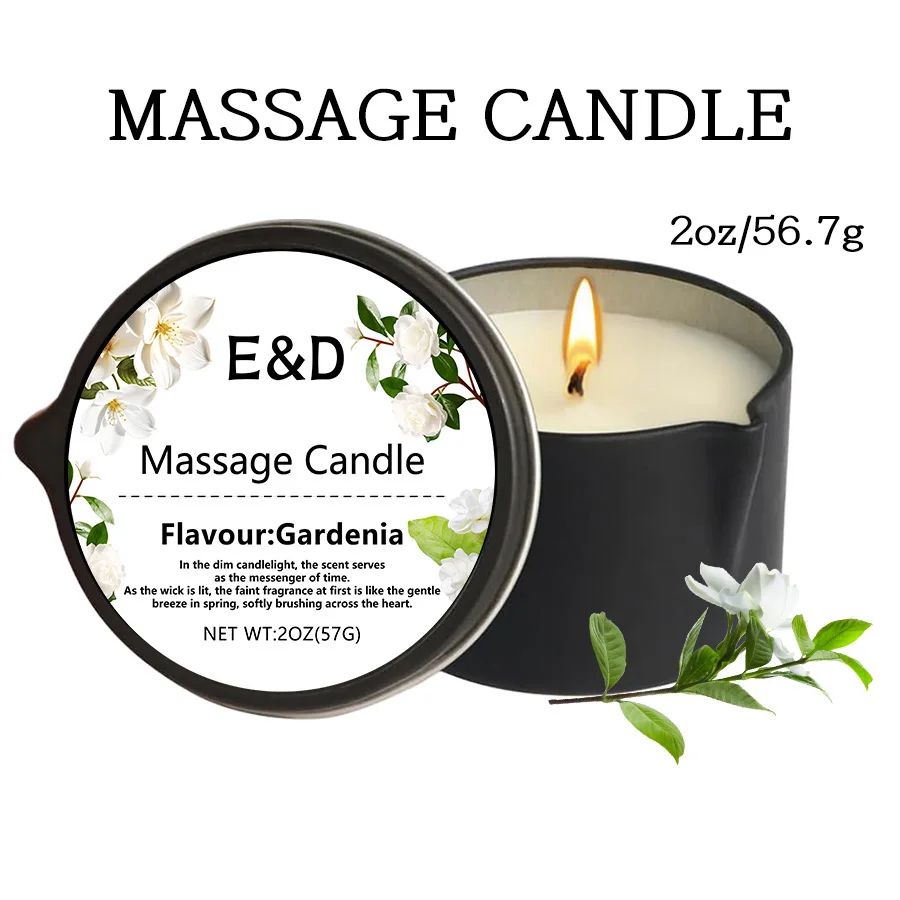 Luxury Massage Oil Candle for Aromatherapy Spa Relaxation and Skin Moisturizing
