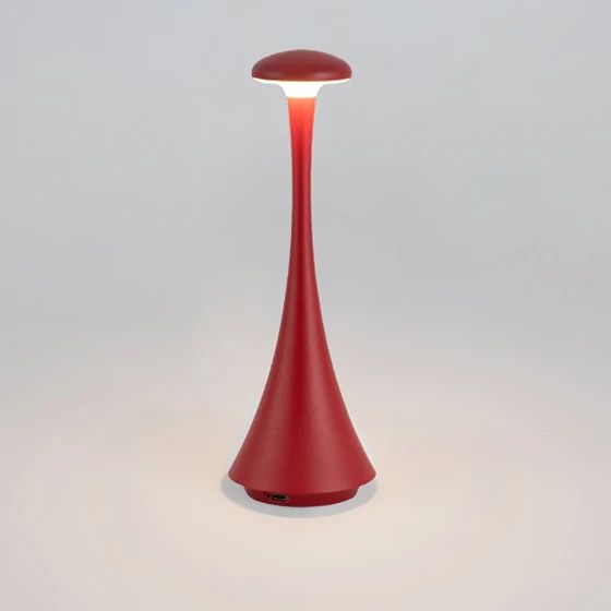 Rechargeable Mushroom Table Lamp USB-C Touch Cordless LED Bedside Light