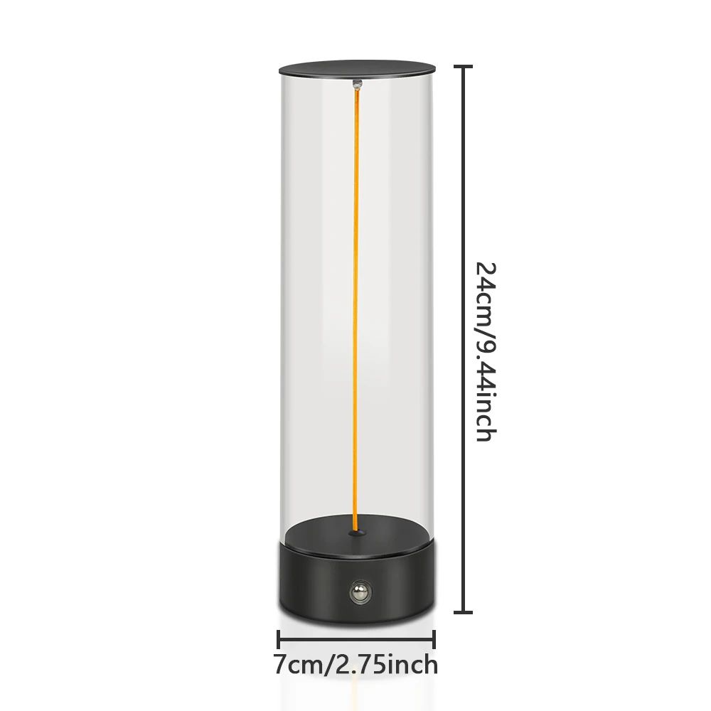 LumaGlow Cordless Table Lamp – Rechargeable LED Minimalist Desk Lamp with 3-Level Dimming