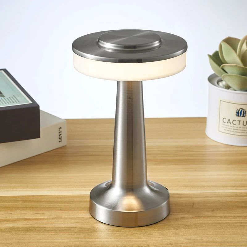 Rechargeable Touch Control LED Table Lamp – Cordless 3-Color Dimmable Bedside & Dining Light